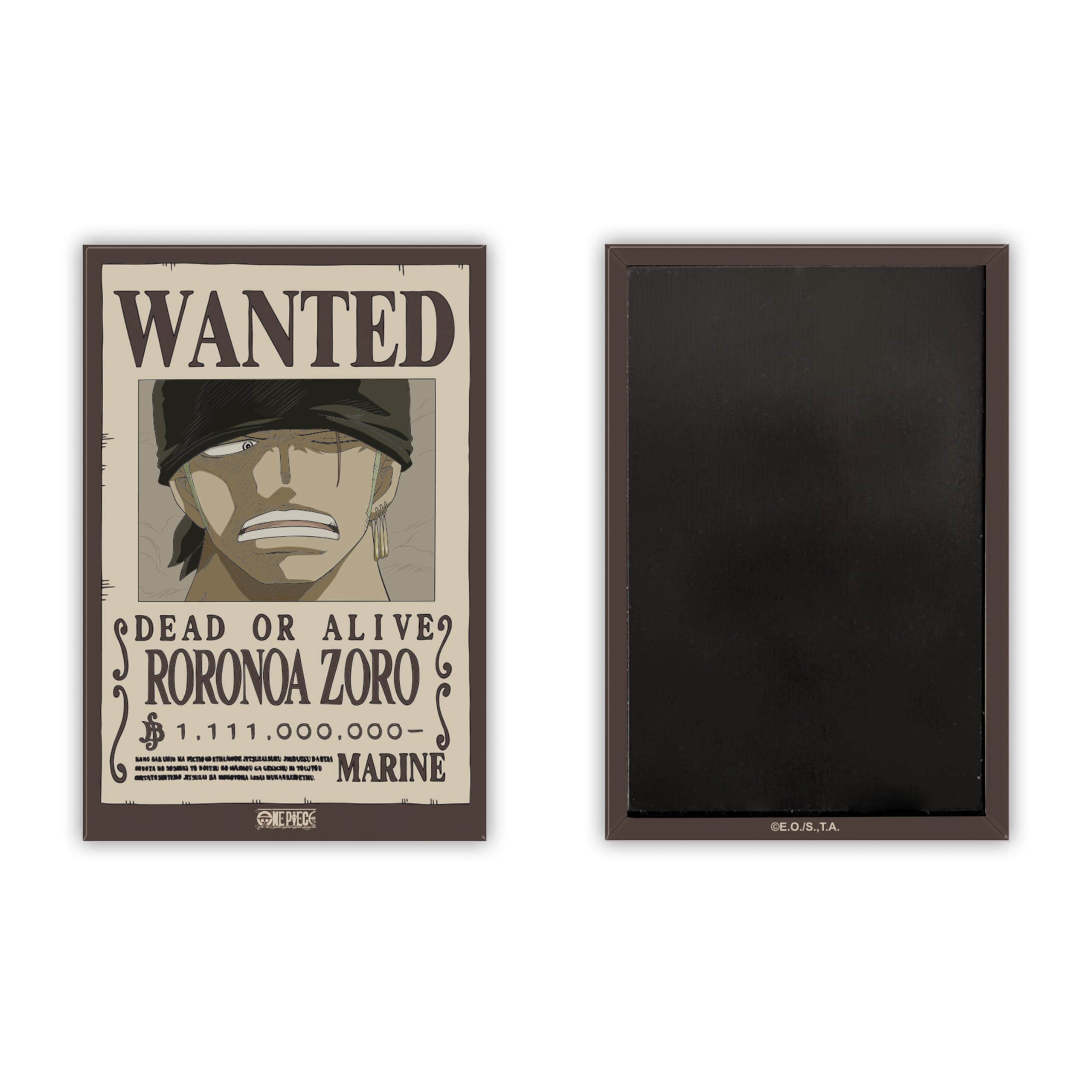 Amazon.com: ABYstyle One Piece Wanted Poster Magnet Roronoa Zoro